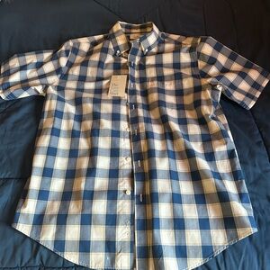 Men's Comfort Stretch Chambray Shirt.